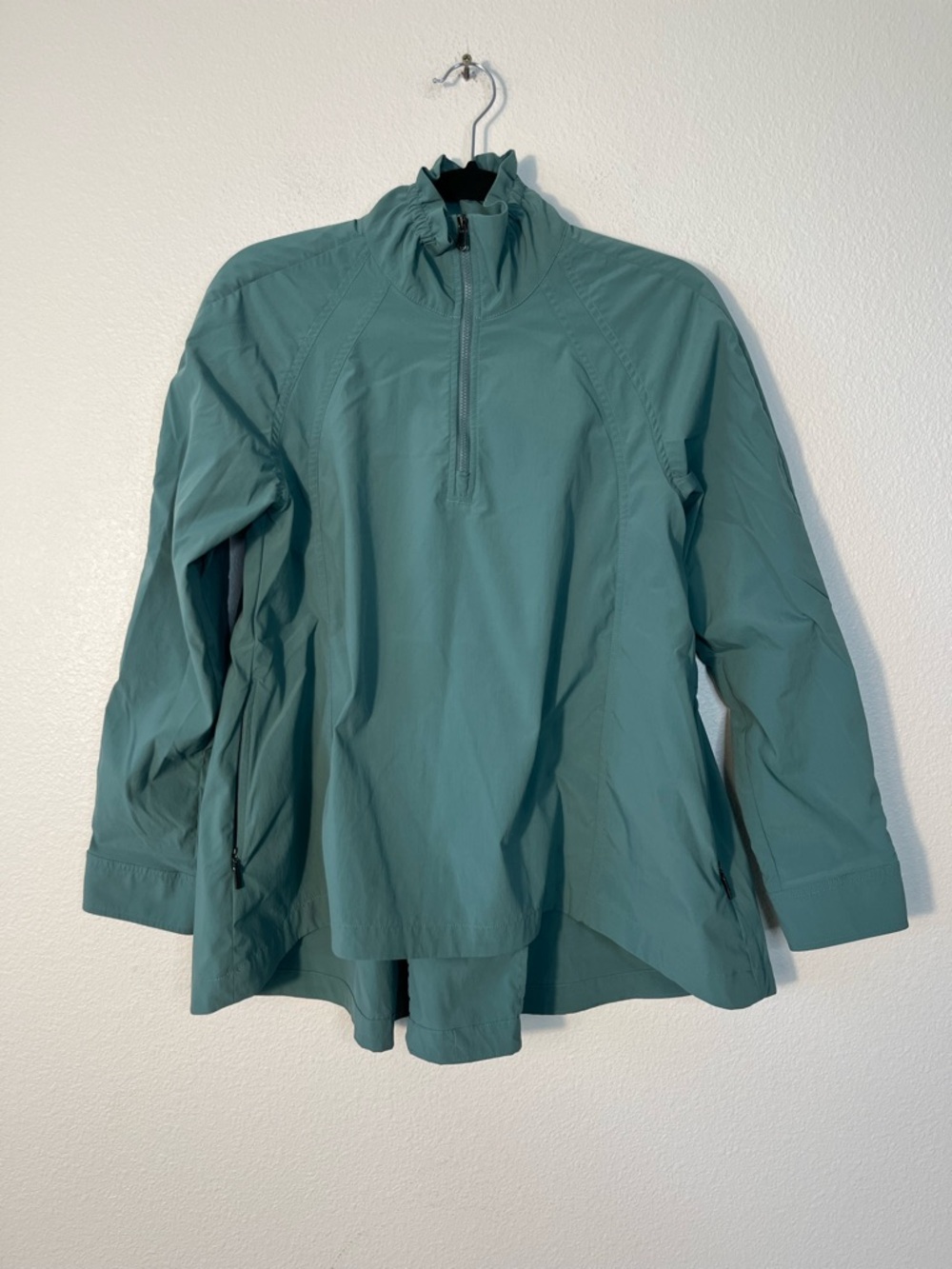 Athleta Advantage Poplin Jacket Pullover Teal Wat… - image 4